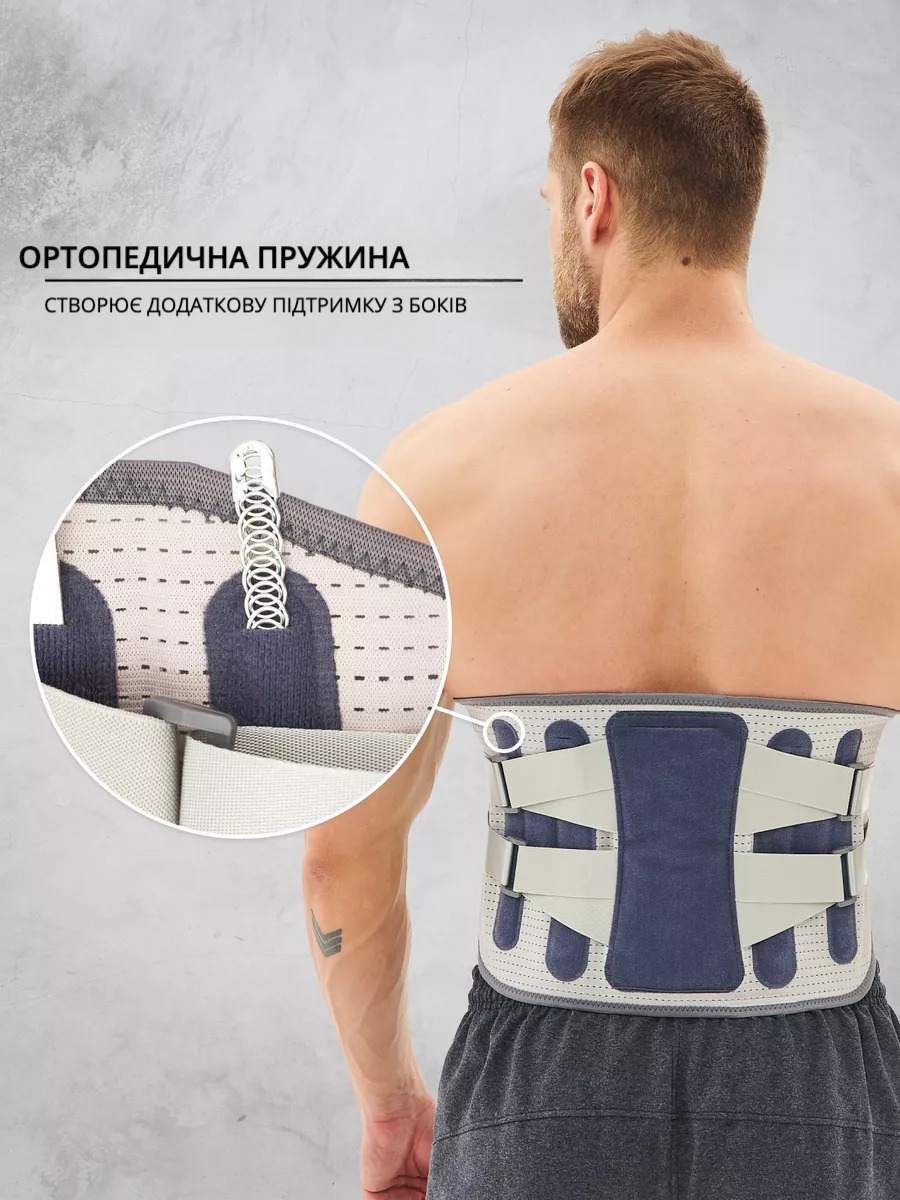 Підтримуючий пояс для спини та попереку